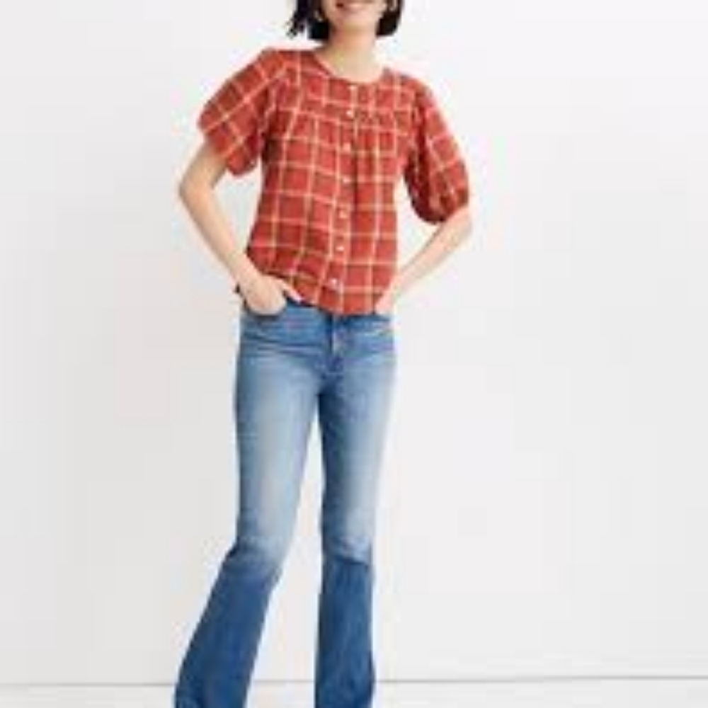 Madewell Prose Shirt in Plaid AK026 - Picture 1 of 9